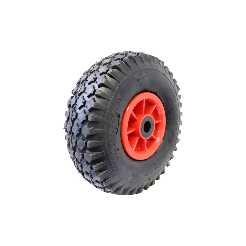 Easyroll 3.50x4 Pneumatic Wheel Nylon Centred 120Kg Load Capacity 20mm ...