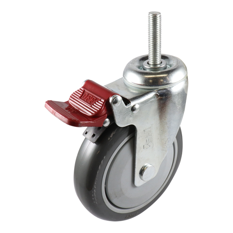 Easyroll 150mm Urethane Swivel Brake Bolt Hole Castors G6 Series 130kg 1PC