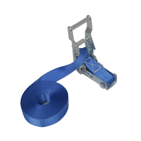 Fasty Ratchet Tie Down with Hook & Keeper - 5M x 25mm 500kg Blue 1PC